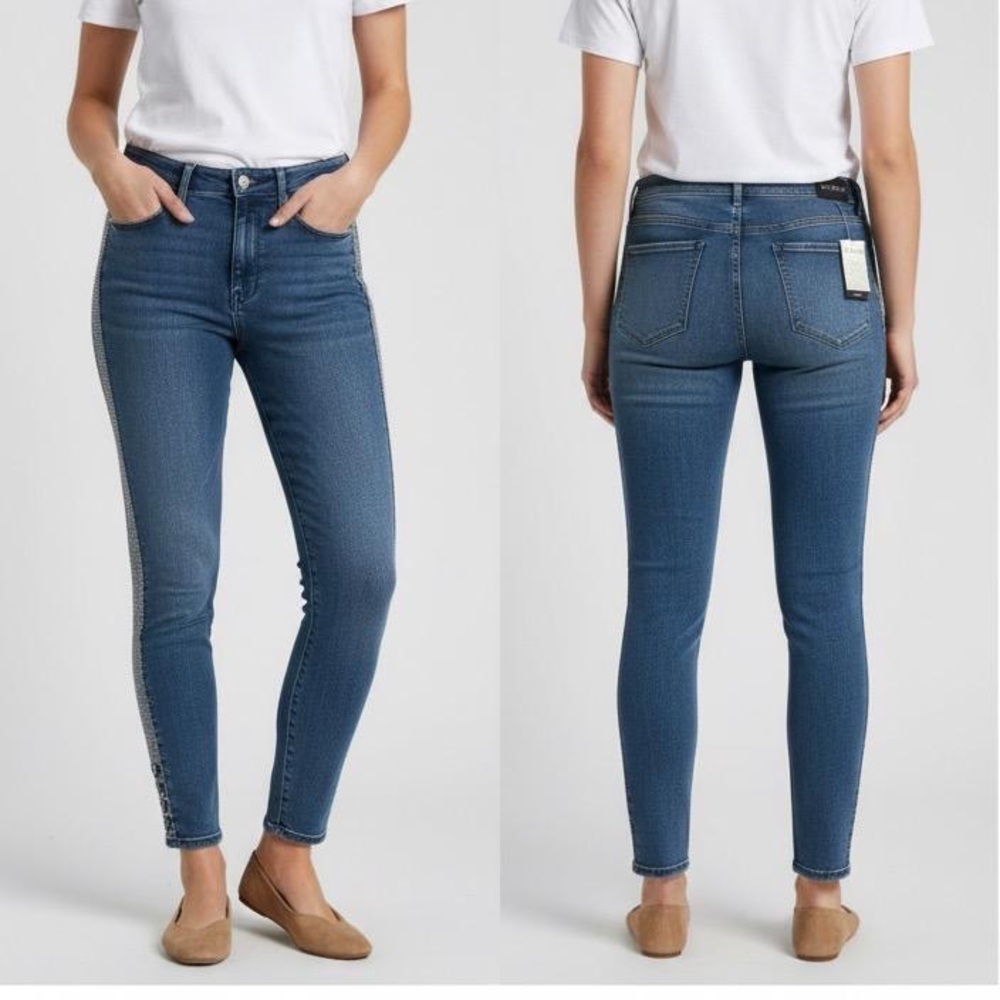 Guess Dark Blue Skinny Jeans with rhinestones detailing